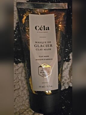 Céla Glacier Clay Mask — Black & Gold Facial Mask (75 mL)